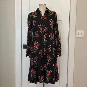 Kate Spade Floral Black Dress